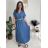 Damen 3/4 Langarm-Hemdkleid (XS/S/M Einheitsgröße) ITALIAN FASHION IMD25030