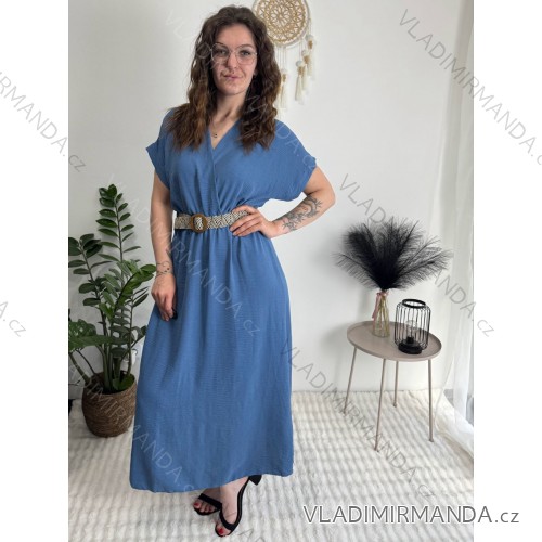 Damen 3/4 Langarm-Hemdkleid (XS/S/M Einheitsgröße) ITALIAN FASHION IMD25030