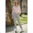 Kurzes gestricktes Langarmkleid für Damen (S/M EINHEITSGRÖSSE) ITALIAN FASHION IM424325 S / M / L beige