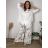 Elegante Hose mit Gürtel für Damen (S/M/L ONE SIZE) ITALIAN FASHION IM425057 50/52/54 žlutá