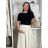 Elegante, lange Jogginghose für Damen (Einheitsgröße S/M/L) ITALIAN FASHION IMD26045/DUR S / M / L weiß