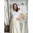 Elegante, lange Jogginghose für Damen (Einheitsgröße S/M/L) ITALIAN FASHION IMD26045/DUR S / M / L weiß