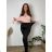 Lange Lederleggings für Damen (S/M-XL/2XL) MIEGO MIE230703 3xl / 4xl schwarz