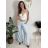 Elegante Hose mit Gürtel für Damen (S/M/L ONE SIZE) ITALIAN FASHION IM425057
