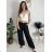 Elegante Hose mit Gürtel für Damen (S/M/L ONE SIZE) ITALIAN FASHION IM425057