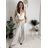 Elegante Hose mit Gürtel für Damen (S/M/L ONE SIZE) ITALIAN FASHION IM425057