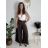 Elegante Hose mit Gürtel für Damen, Übergröße (44/46/48 Einheitsgröße) ITALIAN FASHION IM425557