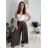 Elegante Hose mit Gürtel für Damen, Übergröße (44/46/48 Einheitsgröße) ITALIAN FASHION IM425557