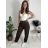 Elegante, lange Jogginghose für Damen (Einheitsgröße S/M/L) ITALIAN FASHION IMD23634