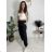 Elegante, lange Jogginghose für Damen (Einheitsgröße S/M/L) ITALIAN FASHION IMD23634