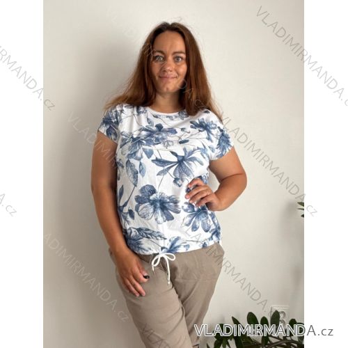 Übergroßer gestrickter Langarmpullover für Damen (S/M EINHEITSGRÖSSE) ITALIAN FASHION IMSN2416125 44/46/48 weiß