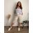 Leinenhemdkleid Kurzarm Damen (S / M ONE SIZE) ITALIAN FASHION IM722110 44/46/48 pink