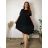 Sommerkleid oval Kurzarm Damen Übergröße (50/52/54 Einheitsgröße) ITALIAN FASHION IM425011