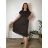 Sommerkleid oval Kurzarm Damen Übergröße (50/52/54 Einheitsgröße) ITALIAN FASHION IM425011