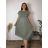 Sommerkleid oval Kurzarm Damen Übergröße (50/52/54 Einheitsgröße) ITALIAN FASHION IM425011