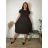 Sommerkleid oval Kurzarm Damen Übergröße (50/52/54 Einheitsgröße) ITALIAN FASHION IM425011