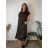 Sommerkleid oval Kurzarm Damen Übergröße (50/52/54 Einheitsgröße) ITALIAN FASHION IM425011