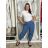 Übergroßer gestrickter Langarmpullover für Damen (S/M EINHEITSGRÖSSE) ITALIAN FASHION IMSN2416125