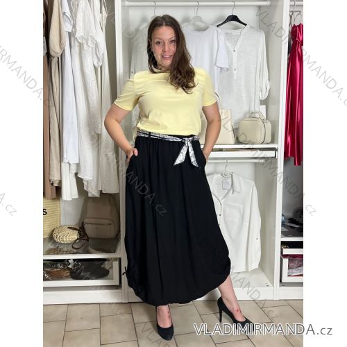 Elegante Hose mit Gürtel für Damen (S/M/L ONE SIZE) ITALIAN FASHION IM425057