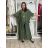 Elegante Hose mit Gürtel für Damen (S/M/L ONE SIZE) ITALIAN FASHION IM425057 S / M / L Wein