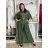 Elegante Hose mit Gürtel für Damen (S/M/L ONE SIZE) ITALIAN FASHION IM425057 S / M / L Wein