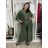 Elegante Hose mit Gürtel für Damen (S/M/L ONE SIZE) ITALIAN FASHION IM425057 S / M / L Wein