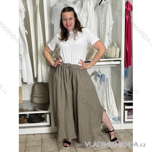 Übergroßer gestrickter Langarmpullover für Damen (S/M EINHEITSGRÖSSE) ITALIAN FASHION IMSN2416125 S / M / L braun