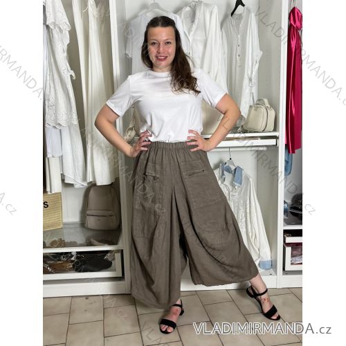 Übergroßer gestrickter Langarmpullover für Damen (S/M EINHEITSGRÖSSE) ITALIAN FASHION IMSN2416125 S / M / L braun