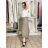 Übergroßer gestrickter Langarmpullover für Damen (S/M EINHEITSGRÖSSE) ITALIAN FASHION IMSN2416125 S / M / L braun