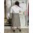 Elegante Hose mit Gürtel für Damen (S/M/L ONE SIZE) ITALIAN FASHION IM425057 S / M / L schwarz