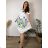 Ärmelloses Sommerkleid für Damen (UNI SL) ITALIAN FASHION IMK201505107 XL/2XL weiß