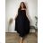 Sommerkleid oval Kurzarm Damen Übergröße (50/52/54 Einheitsgröße) ITALIAN FASHION IM425011