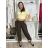 Elegante Hose mit Gürtel für Damen (S/M/L ONE SIZE) ITALIAN FASHION IM425057