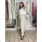 Lange Sommerhose für Damen, Oversize (42/44/46, Einheitsgröße), italienische Mode, IMC26061 S / M / L beige