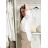 Elegantes Damen-Partykleid mit langen Ärmeln (S/M ONE SIZE) ITALIAN FASHION IM322282 S / M / L weiß