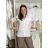 Elegantes Damen-Partykleid mit langen Ärmeln (S/M ONE SIZE) ITALIAN FASHION IM322282 S / M / L weiß