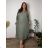 Übergroßer gestrickter Langarmpullover für Damen (S/M EINHEITSGRÖSSE) ITALIAN FASHION IMSN2416125  beige