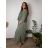 Übergroßer gestrickter Langarmpullover für Damen (S/M EINHEITSGRÖSSE) ITALIAN FASHION IMSN2416125  beige