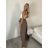 Lange Damenleggings (S - 2XL) MIE25B030 S / M beige