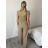 Sommer-Tunika-Set für Damen mit langen Ärmeln und Rock mit langen Tupfen (uni s / m) ITALIAN FASHION IMM20118