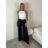 Elegantes langärmliges Kleid mit Gürtel für Damen (Einheitsgröße S/M) ITALIAN FASHION IMM23UN6139 S/M schwarz