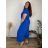 Sommerkleid oval Kurzarm Damen Übergröße (50/52/54 Einheitsgröße) ITALIAN FASHION IM425011