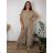 Sommerkleid oval Kurzarm Damen Übergröße (50/52/54 Einheitsgröße) ITALIAN FASHION IM425011