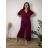 Sommerkleid oval Kurzarm Damen Übergröße (50/52/54 Einheitsgröße) ITALIAN FASHION IM425011