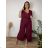 Sommerkleid oval Kurzarm Damen Übergröße (50/52/54 Einheitsgröße) ITALIAN FASHION IM425011
