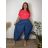 Übergroßer gestrickter Langarmpullover für Damen (S/M EINHEITSGRÖSSE) ITALIAN FASHION IMSN2416125