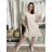Damen-Kurzarmkleid aus Spitze (UNI S-M) ITALIAN FASHION IMD20028 S / M / L weiß