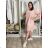 Damen-Kurzarmkleid aus Spitze (UNI S-M) ITALIAN FASHION IMD20028 S / M / L weiß