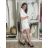 Sommerhemdkleid für Damen mit Gürtel (uni s / m) ITALIAN FASHION IM420807 S / M weiß