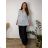 Langarm-Oversize-Shirt für Damen in großen Größen (XL/2XL ONE SIZE) ITALIAN FASHION IMBM23015